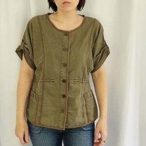 Ruff Hewn‎ Linen and Cotton Shirt